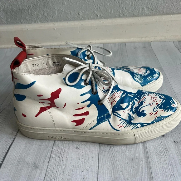 RARE Del Toro x Pepsi Live For Now Jaz Alto Leather Chukka Sneakers Size 11 - Picture 5 of 10